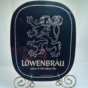 Vintage Lowenbrau Beer Special & Dark Special Easel Back Display Piece Sign 1979